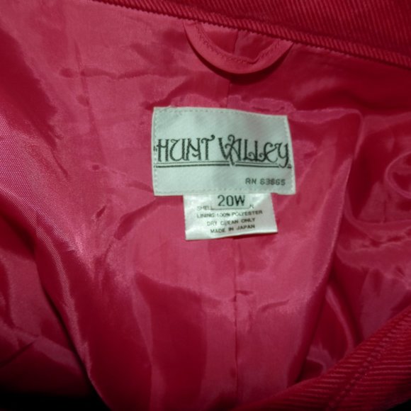 Hunt Valley 20 Corduroy Zip Lined Jacket Pink H518 - Picture 6 of 6